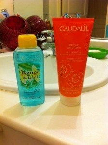 gel douche été