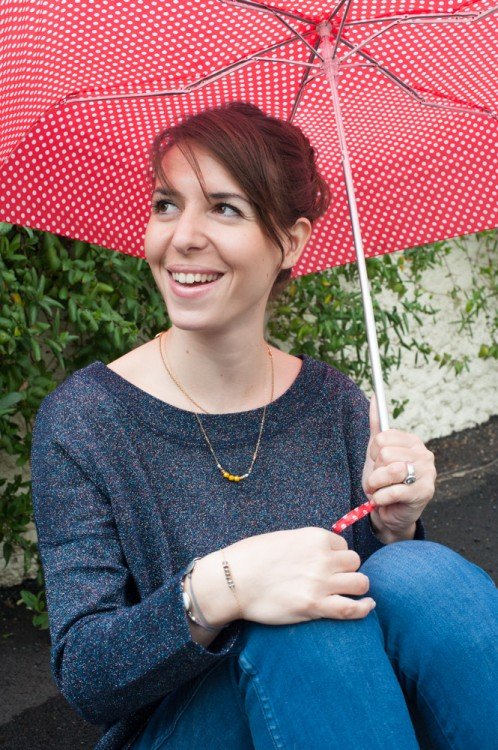 paillettes et parapluie