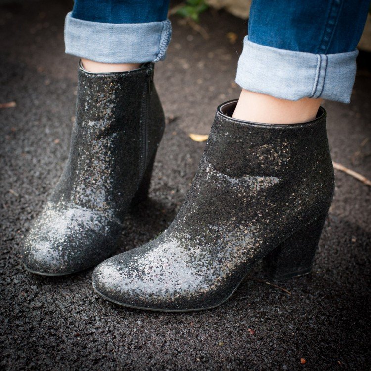 paillettes et parapluie