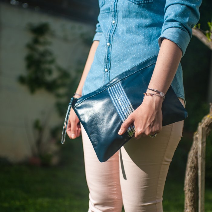 Pochettes bleue bobby&luisa