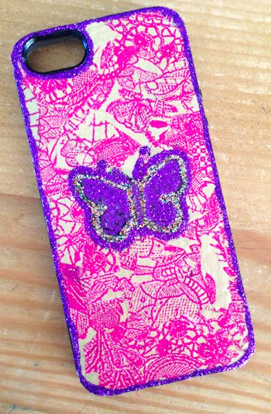 Coque relookée iphone