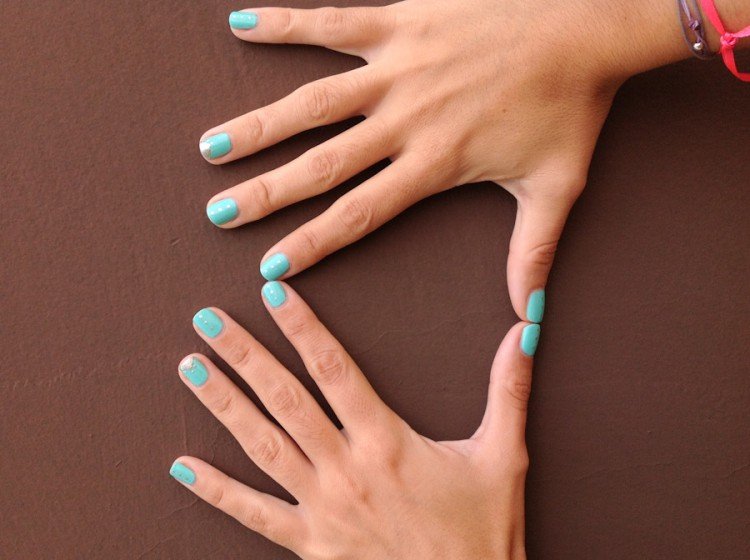 manucure or&bleu