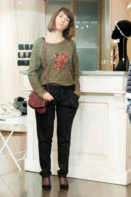 Pull Yerse 109€ Pantalon Scarlett 60€ Sac Yerse