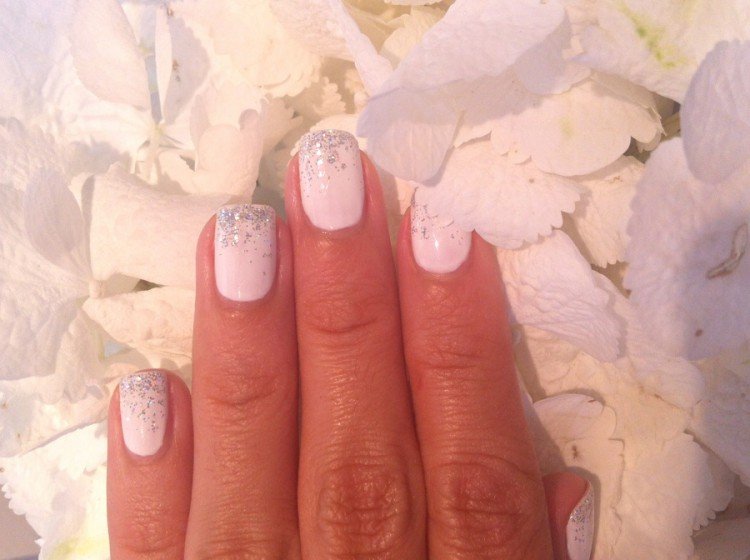 Blanc paillettes