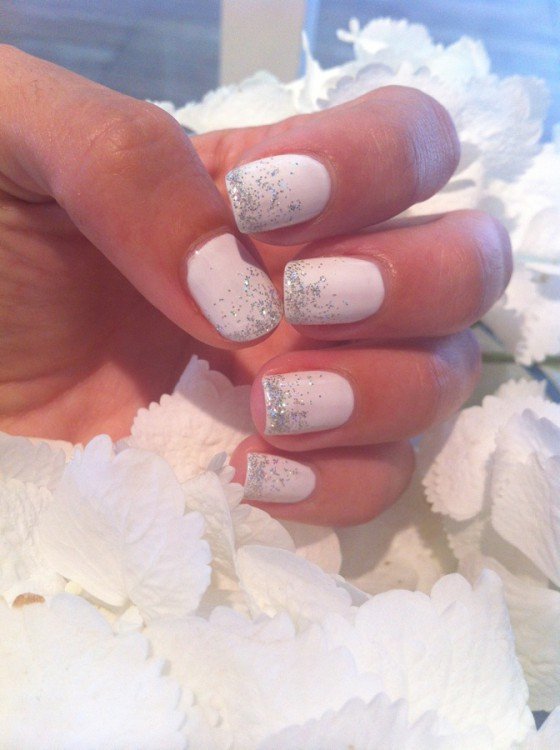 Blanc paillettes