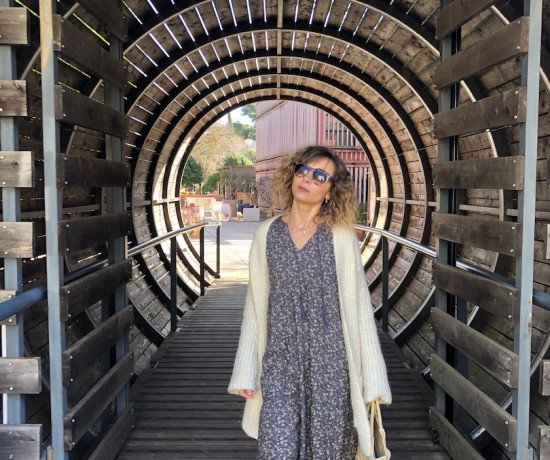 une robe longue esprit bohème Indi&cold collection 2019