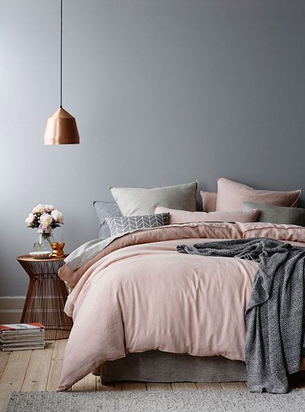 chambre tons pastels