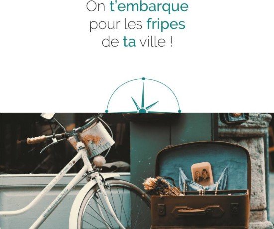 image d'un vélo pour promouvoir les friperies de la ville