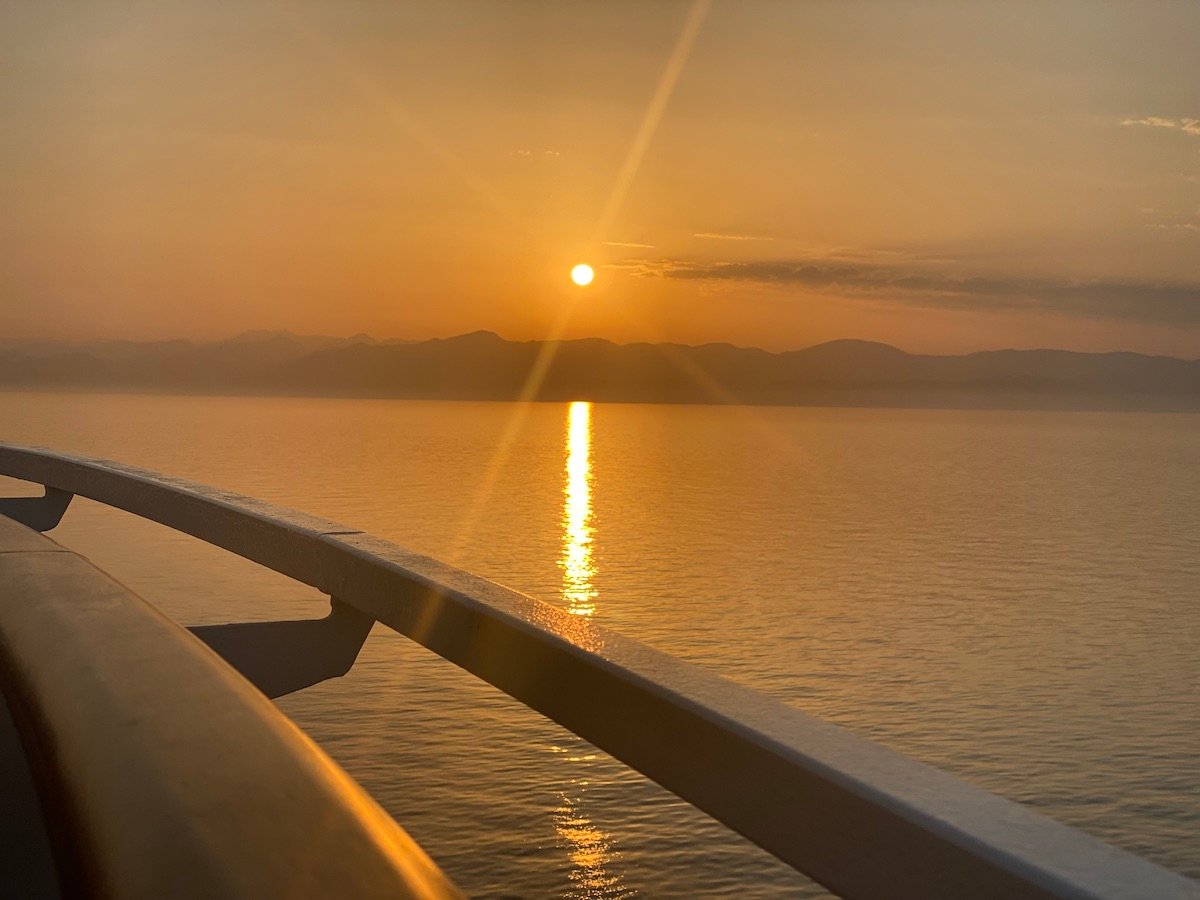 coucher de soleil méditerranée croisiere
